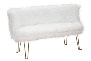 Divanetto Hacil Bianco cm 134X54X77