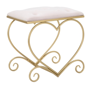 Sgabello Heart Rosa cm 50X37,5X51,5