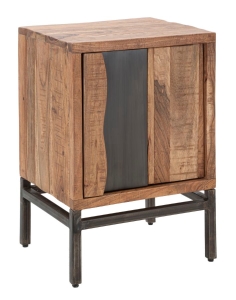 Comodino Yellowstone cm 44X40X64 (Legno Di Acacia Nilotica)