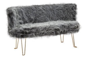 Divanetto Hacil Grigio cm 134X54X77