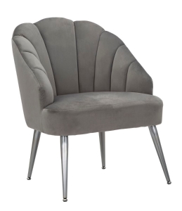 Poltrona Shell Grigia cm 65X69X84