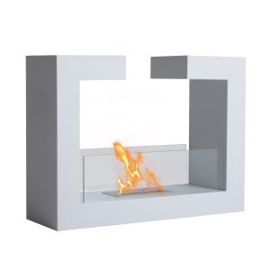 HOMCOM Kamin Bioethanol Biokamin Kaminofen Standkamin 1,5 L 3 Stdn. 78 x 25 x 58 cm