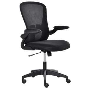 Chaise de bureau ergonomique tissu maille noir