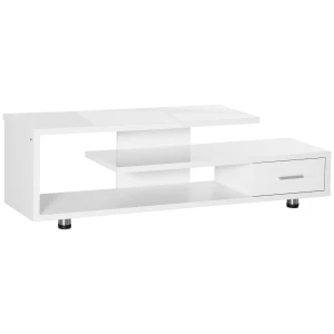 HOMCOM High Gloss TV Unit for TVs up to 45
