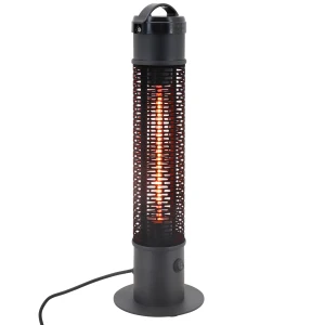 Outsunny Table Top Patio Heater, 1.2kW Infrared Outdoor Electric Heater with IP54 Rated Weather Resistance, Tip Over Safety Switch Î¦20 x 65 cm