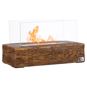 HOMCOM Semineu de masa cu alcool, capac din otel inoxidabil pentru interior si exterior, 0,15 L Max 18 m², arde pana la 45 de minute, natural