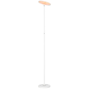 HOMCOM Lampadaire sur pied salon lampadaire LED 25 W 2700K-6500K pivotant à 350° luminosité réglable 2 modes de contôle 5 scènes musicales fonction de mémoire et minuterie 168 cm
