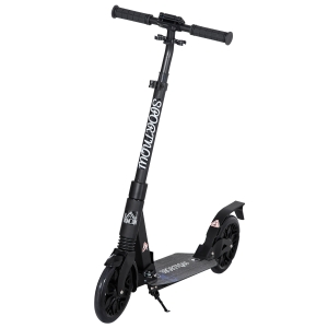 HOMCOM Scooter Tretroller klappbar Leichtbau Aluminium Schwarz 95,5 x 37 x 83-102cm