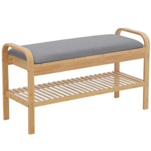 HOMCOM Schuhbank Schuhregal 90 cm x 33,5 cm x 50 cm