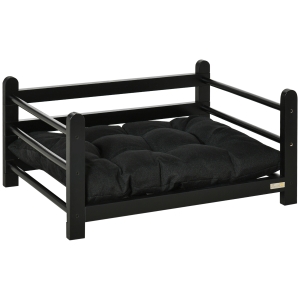 PawHut podwyższone legowisko dla psa z poduszką sofa dla psa kota legowisko dla kota 65 x 51 x 32 cm