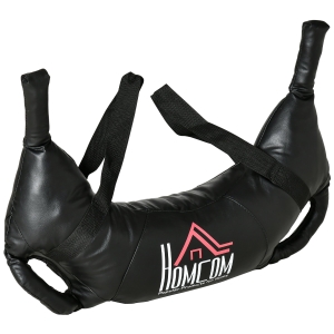 HOMCOM Geanta de antrenament de forta de 20 kg, sac de nisip pentru antrenament, geanta bulgareasca multifunctionala pentru sala de gimnastica de acasa