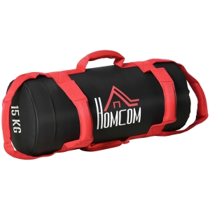 HOMCOM Sac de greutatI cu manere anti-alunecare pentru sala de sport de acasa Antrenament de forta, 15 kg