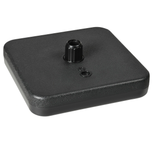 Outsunny Base para Chapéu de Sol de Jardim Mastro até Ø32-38 mm Preenchível de Areia 12kg e Água 9L 38x38x12cm Preto