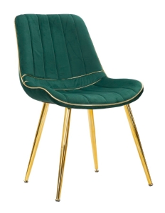 SCAUN PARIS VERDE/AURIU SET 2 BUC CM 51X59X79