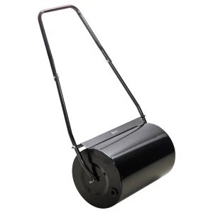 DURHAND 38L Heavy Duty Water or Sand Filled Garden Steel Lawn Roller Drum Î¦50cm Black