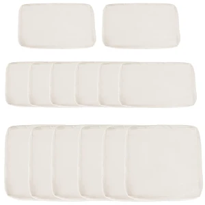 Outsunny Garden Rattan Sofa Seat Cushion Covers Replacement Outdoor, No Cushion Included, Beige