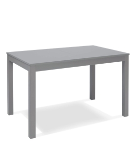 STONES Tavolo allungabile con top in melaminico e gambe in faggio massello, 80x130/210x76cm, grigio scuro