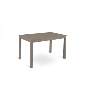 STONES Tavolo allungabile con top in melaminico e gambe in faggio massello, 80x130/210x76cm, tortora