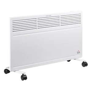 HOMCOM Convector Radiator Heater Freestanding or Wall-mounted Portable Electric Heating with 2 Heat Settings, Adjustable Thermostat and Safety Cut-Off