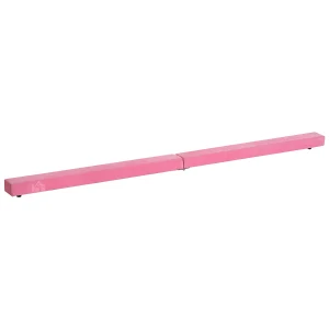 HOMCOM Balance Beam Trainer, 2.4 m-Pink  