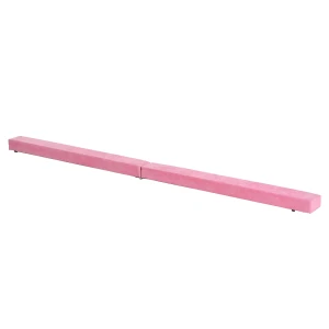 HOMCOM Balance Beam Trainer, 2.1 m-Pink  