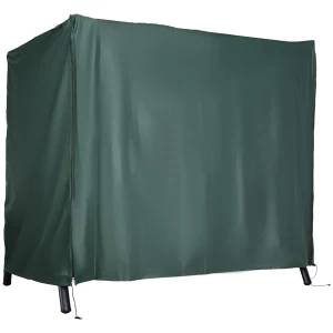 Outsunny Swing Chair Cover Waterproof Oxford Polyester, 164cm Height, Garden Furniture Protection, Green