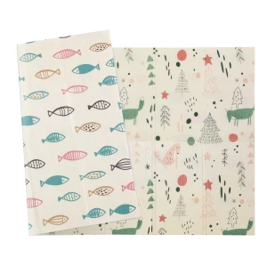 HOMCOM Foldable Kids Foam Mat Reversible Educational XPE Floor Mat Crawling Toddler Playmat Portable Picnic Carpet Exercise Workout Mat