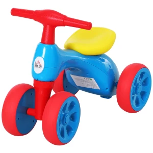 HOMCOM Toddler Balance Ride-On, Training Walker with Rubber Wheels, Safe and Fun, Blue