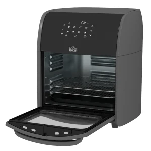 HOMCOM Digital Air Fryer with 8 Preset Modes, Rapid Air Circulation, 12L Air Fryer Oven with Memory Function, 1800W, Grey