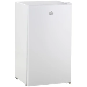 HOMCOM 91 Litre Freestanding Under Counter Fridge with Chiller Box, Reversible Door, Adjustable Thermostat 47.5cm Wide Noise Level: Decibels 40 White