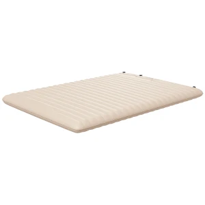 Outsunny Double Size Air Bed, with Built-in Foot Pump and Carry Bag, White