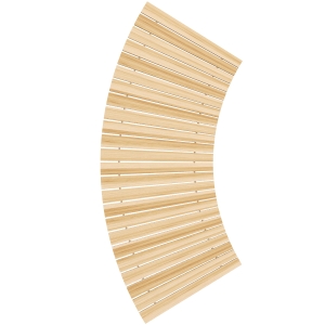 Outsunny Uitrolbaar Tuinpad, Weerbestendig, Vurenhout, 120 x 47 x 1 cm, Natuurlijk