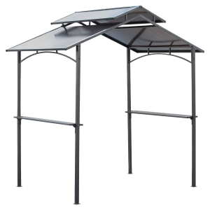 Outsunny grillpaviljoen met vlamvertragend dak