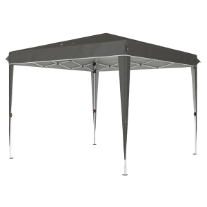 Outsunny 3 x 3 m Tente Pliante avec Sac de Transport, Tente de Jardin Réglable en Hauteur UPF 50+, Gris foncé