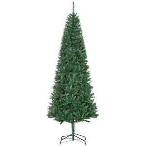 HOMCOM Sapin de Noël Artificiel 210H cm 865 Branches épines Imitation Nordmann Grand réalisme Vert