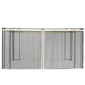 Outsunny Moustiquaires Tonnelle 3x4m Polyester