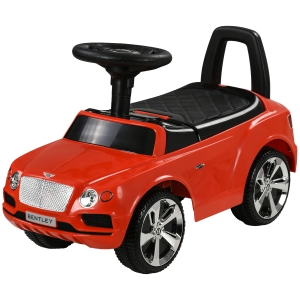 AIYAPLAY Bentley Bentayga Rutschauto, Rutscherfahrzeug mit Hupe Musik Kippschutz für Kinder ab 18 Monaten Rot