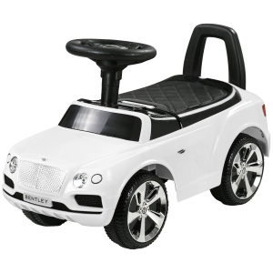 AIYAPLAY Bentley Bentayga Rutschauto, Rutscherfahrzeug mit Hupe Musik Kippschutz für Kinder ab 18 Monaten Weiß