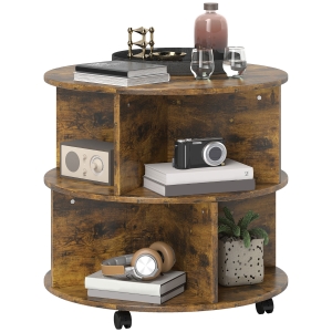 Coffee Table 60 x 60 x 55.5 cm Rustic Brown