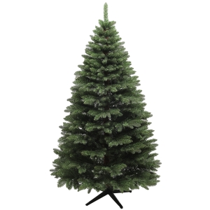 HOMCOM Albero di Natale in Plastica con 1050 Rami e Base Pieghevole in Acciaio, Ø120x180 cm, Verde