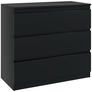 HOMCOM Chest of Three Drawers - Black