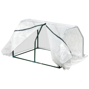 Outsunny Mini Greenhouse Steel Frame White 99x71x60cm