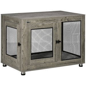 PawHut 2-in-1 Dog Cage & Side Table for Large Dogs