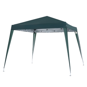 Outsunny Tonnelle Pliant 2,4x2,4m Acier Polyester Vert avec Sac