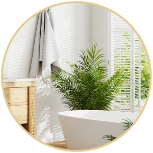 HOMCOM Miroir rond miroir salle de bain cadre en métal facile à installer, pour chambre, salon, entrée, Ø 70 x 2,5 cm or