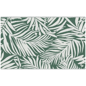 Outsunny Covor de Exterior pentru Balcon și Terasă, Rezistent la Raze UV, 152x243 cm, Verde și Alb