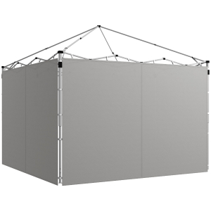 Outsunny Pannelli laterali per gazebo 295x195cm Grigio