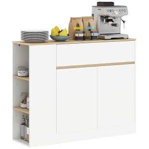 HOMCOM Buffet 105cm x 30cm x 81,5cm Bianco