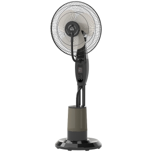 Wentylator HOMCOM, Nebelventilator, 3 prędkości, Timer, Nawilżacz, Czarny