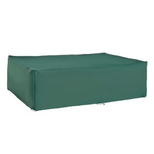 Outsunny Funda para Muebles de Jardín Exterior Impermeable Tela Oxford con Cierre de Cordón y Ojales 222x155x67 cm Verde Oscuro